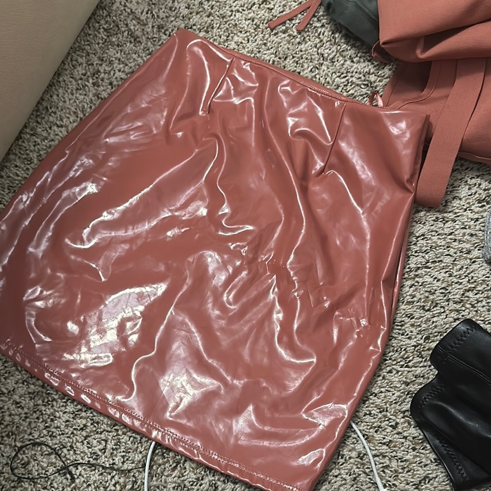 Shiny Pink Skirt